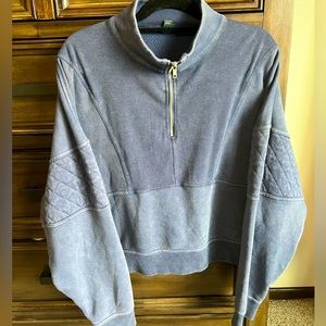 Vintage Inspired Quarter Zip Sweatshirt